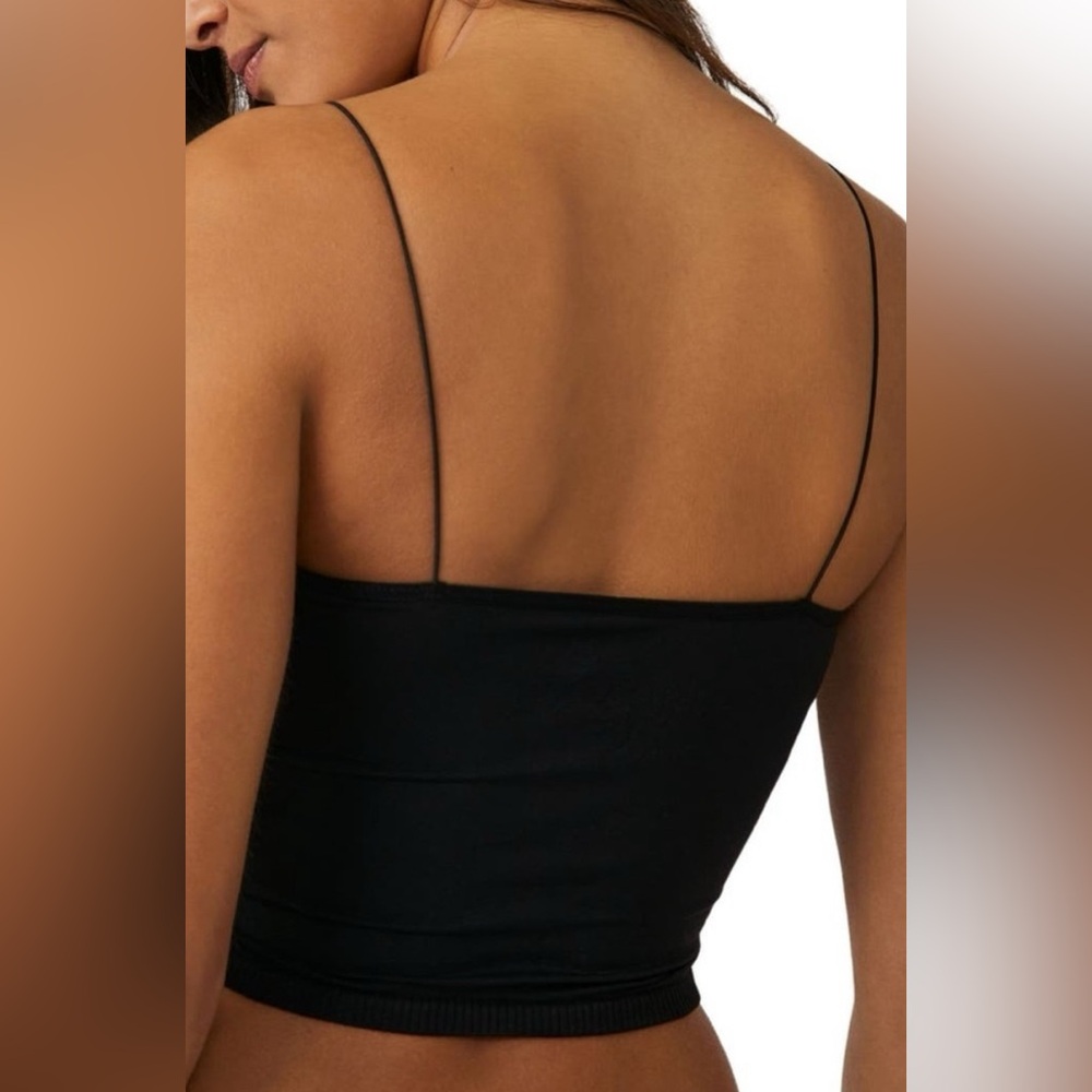 Free People Intimately FP Skinny Strap Bandeau Crop Brami Camisole
